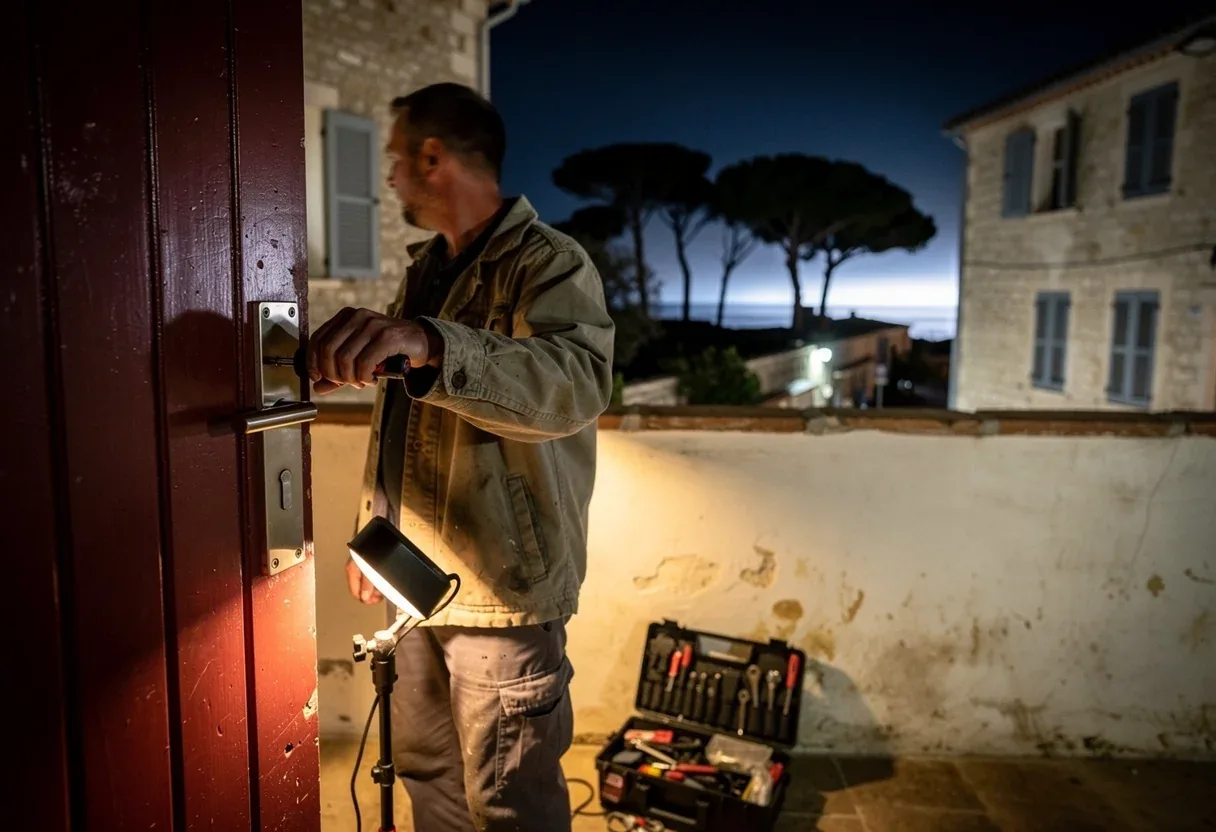Changement de serrure sur une porte à Saint-Cyprien