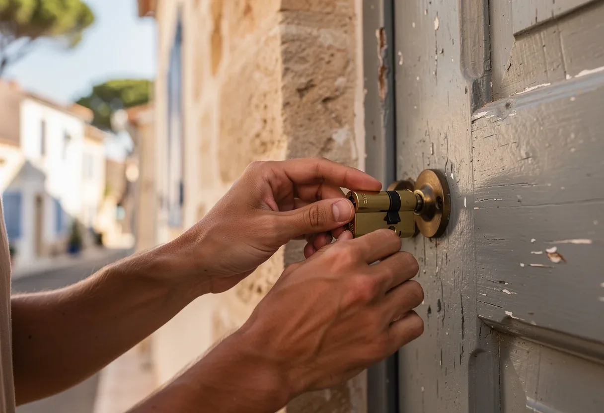 Remplacement d'un cylindre de serrure à Saint-Cyprien
